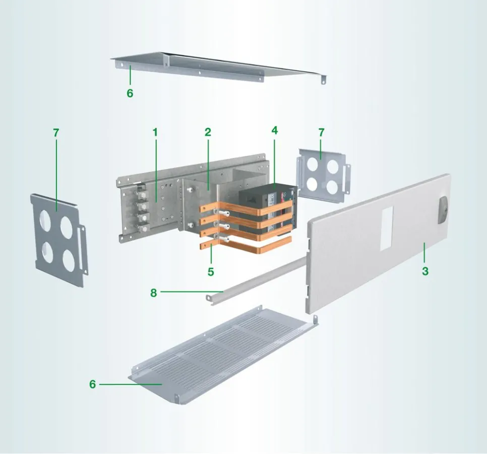 Neue Compartmentfelder: Neue Anschlusssätze für Bemessungsströme bis 630 A