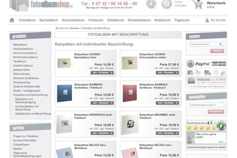 Bild: Fotoalbumshop.de sorgt für individuelle Beschriftung beim Fotoalbum