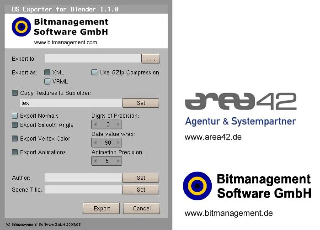 BS Exporter for Blender