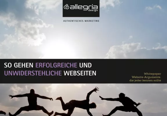 Bild: Whitepaper 'Anleitung für erfolgreiche Webseiten' von allegria design zum kostenlosen Download