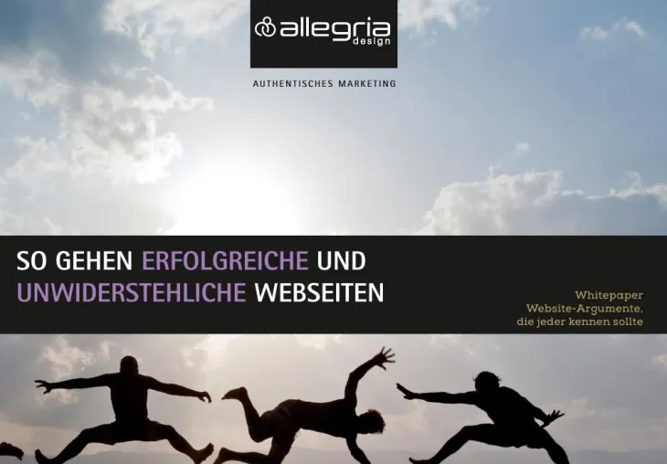 Bild: Whitepaper 'Anleitung für erfolgreiche Webseiten' von allegria design zum kostenlosen Download