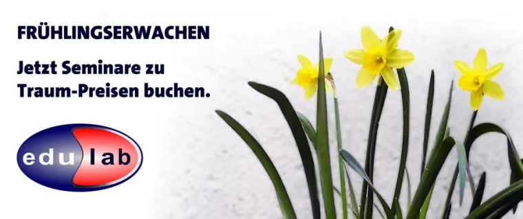 Bild: Seminar-Frühlingsangebote bei edulab aus Augsburg