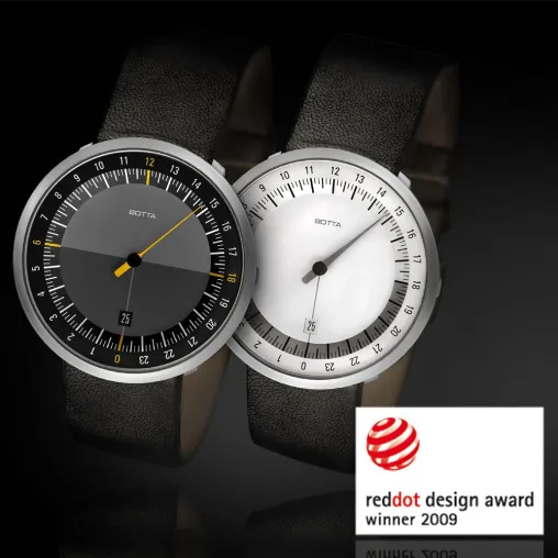 Bild: Die 24-Stunden Einzeigeruhr UNO 24 von Botta-Design erhält den „red dot“ Design-Award