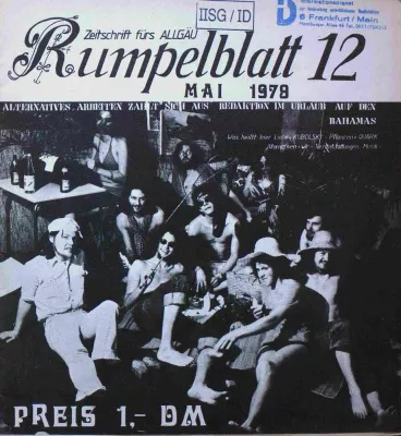Bild: Rumpelblatt Reload: Nach 40 Jahren stellen Ehemalige Alternativzeitschrift ins Netz
