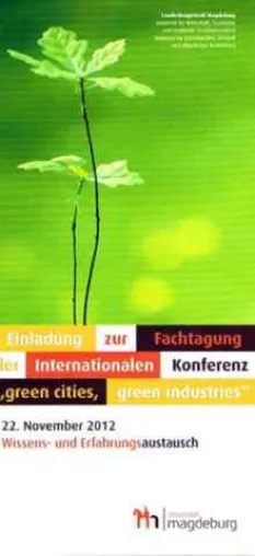 New Tech Initiative: Magdeburgs internationale Green Cities Konferenz Bild: New Tech Initiative: Magdeburgs internationale Green Cities Konferenz