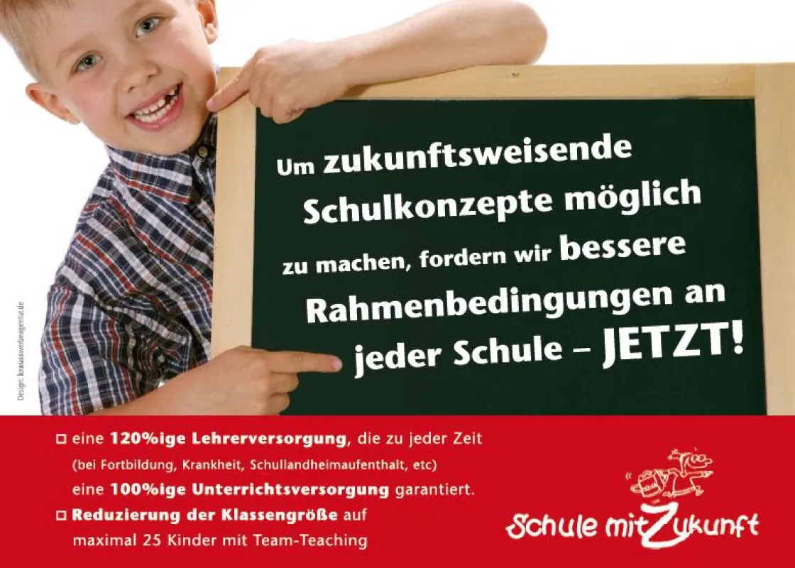 Werbeflyer Schule mit Zukunft Herrenberg