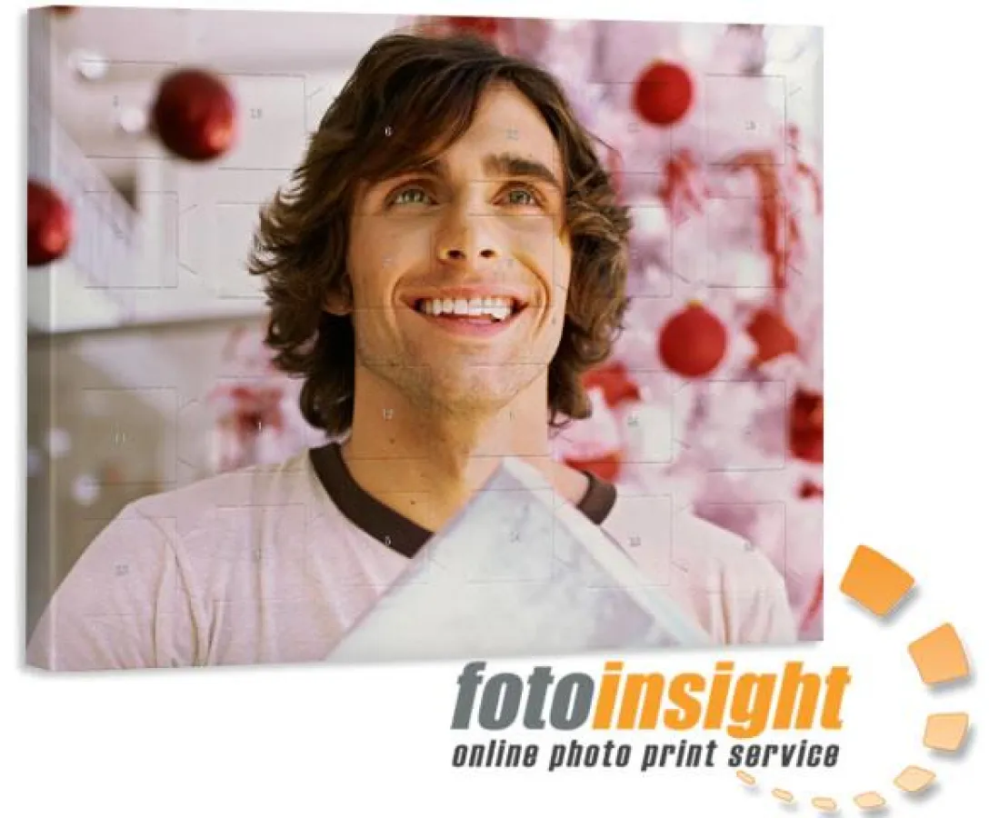 Schoko-Adventskalender mit eigenem Foto