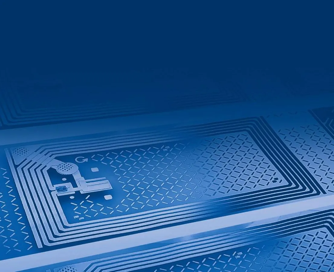 Das Innenleben eines RFID-Labels für Bücher