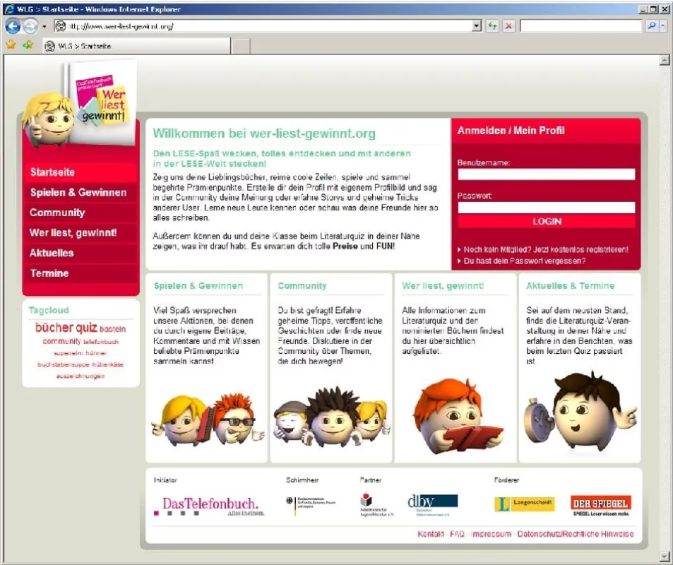 Kindgerecht und interaktiv - Neugestaltung der Website wer-liest-gewinnt.org!