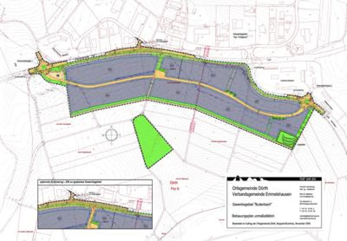 Bebauungsplan Gewerbegebiet Budenbach, Ortsgemeinde Dörth