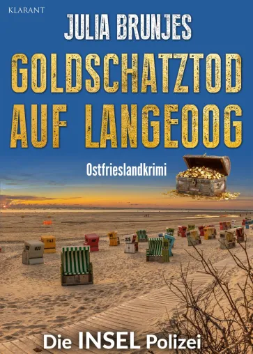 Bild: Ostfrieslandkrimi "Goldschatztod auf Langeoog" von Julia Brunjes im Klarant Verlag