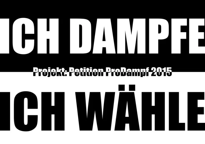 Bild: Tabaklose Elektronische Zigarette - Dampfen und wählen