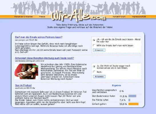 Alleine ratlos, gemeinsam klug: Internet-Plattform zapft die Weisheit der Vielen an Bild: Alleine ratlos, gemeinsam klug: Internet-Plattform zapft die Weisheit der Vielen an