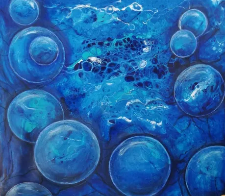 Künstlerinnentrio verzaubert das Bildungszentrum Erkner mit farbenfrohen Bildern Bild: Künstlerinnentrio verzaubert das Bildungszentrum Erkner mit farbenfrohen Bildern