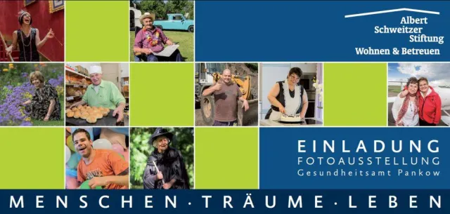 Eröffnung der Fotoausstellung MENSCHEN TRÄUME LEBEN am 5. November 2014 um 15.00 Uhr im Gesundheitsamt Pankow Bild: Eröffnung der Fotoausstellung MENSCHEN TRÄUME LEBEN am 5. November 2014 um 15.00 Uhr im Gesundheitsamt Pankow
