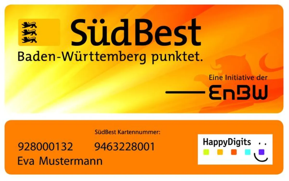 Die neue SüdBest Karte mit HappyDigits Funktion