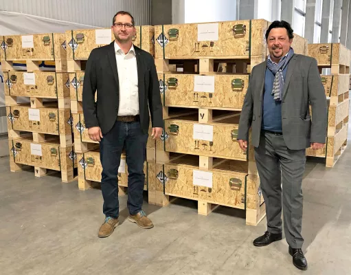 Bild: Schuon transportiert bis zum Jahresende 1.500 LI-Batterien im Auftrag von Clasquin