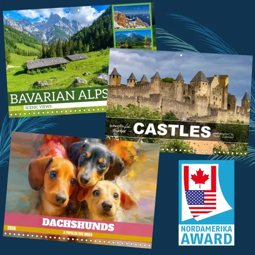 Bild: Preisgekrönte Wandkalender - die Gewinner des CALVENDO Nordamerika Awards 2025