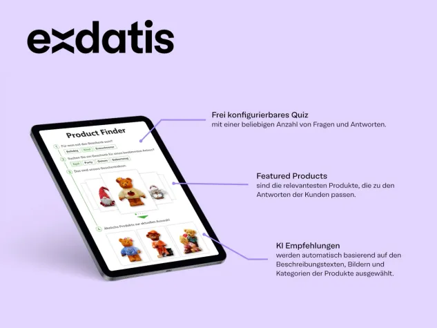 Bild: KI Produkt und Geschenkefinder als App jetzt auch auf Shopify