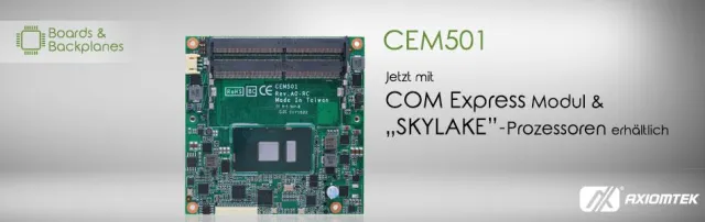 Bild: Das neue und industrietaugliche COM Express Typ 6 Modul