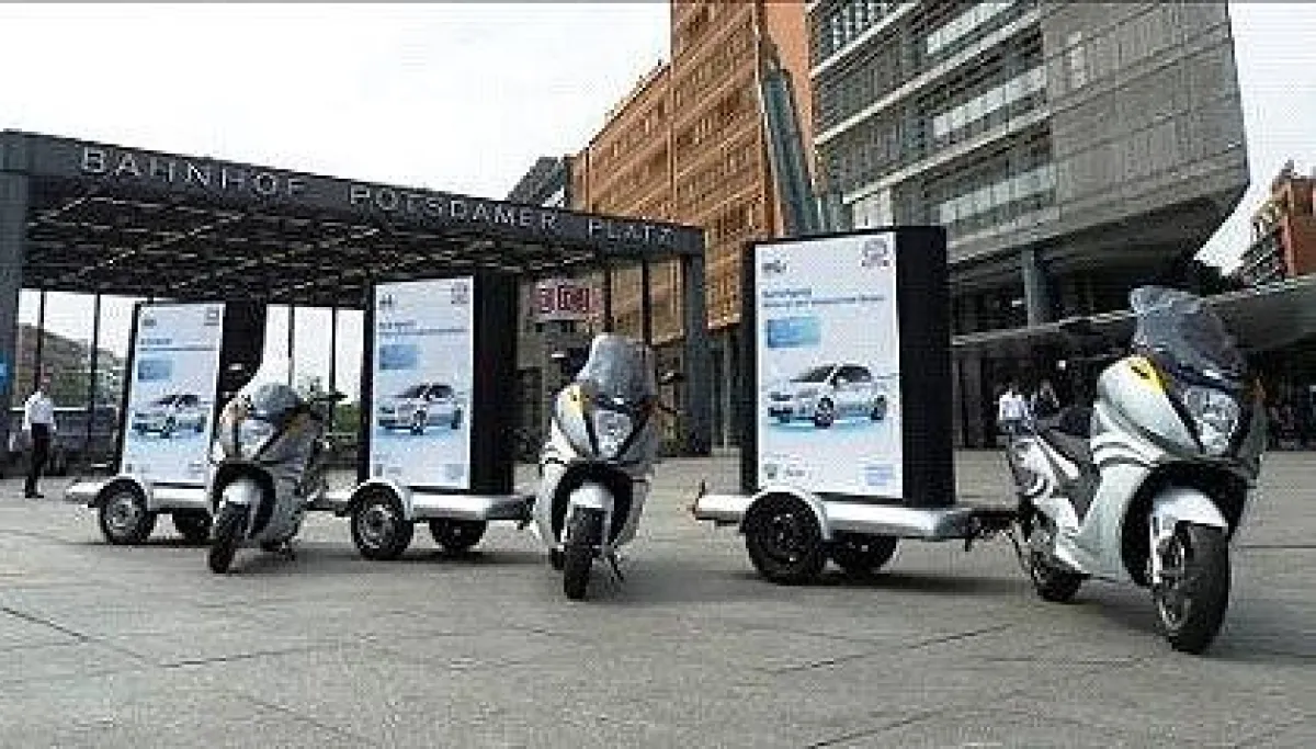 Auf die grüne Art werben: Elektro-Scooter von Scoorilla