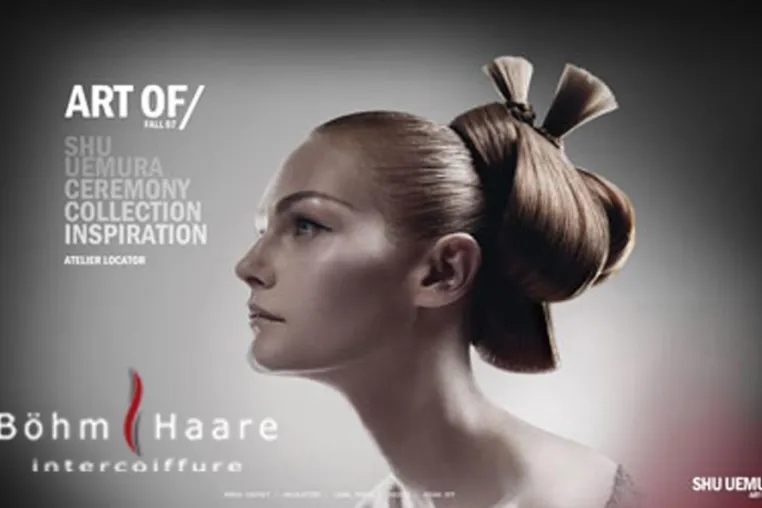 Intercoiffure Böhm.Haare! arbeitet mit SHU UEMURA (L’Oreal) Bild: Intercoiffure Böhm.Haare! arbeitet mit SHU UEMURA (L’Oreal)