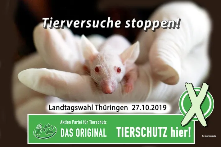 Bild: Tierversuche stoppen!