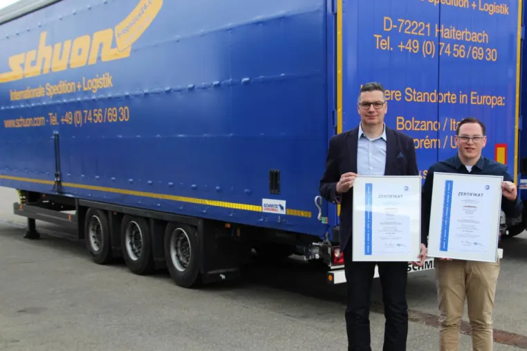 Bild: Alfred Schuon untermauert Green-Logistics-Strategie mit Zertifizierung