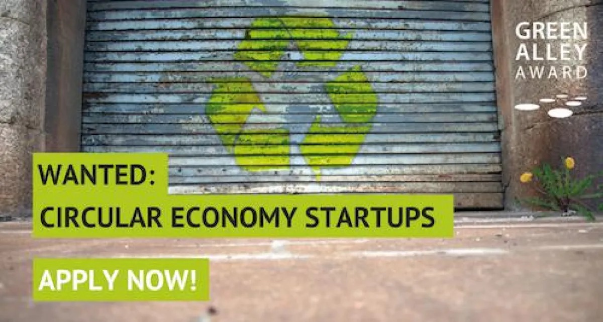 Bis 1. Juli 2018 können sich Startups für den Green Alley Award bewerben.