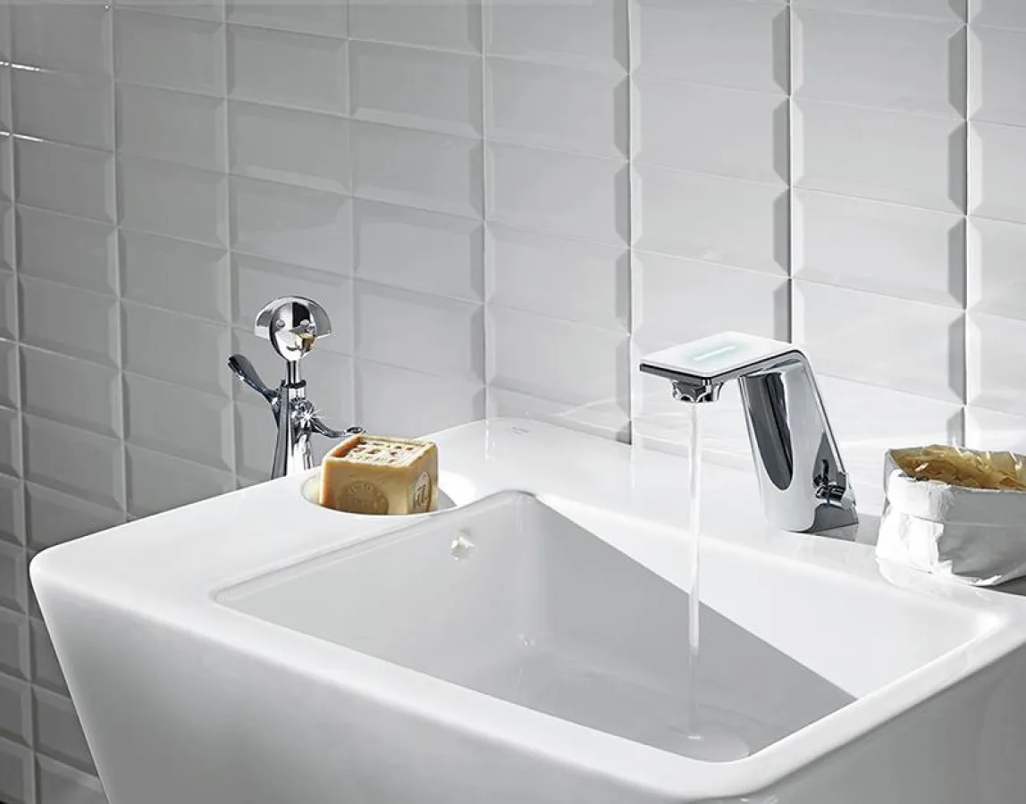 Die Waschtischarmatur ALESSI Sense by HANSA. Foto: Hansa Armaturen GmbH