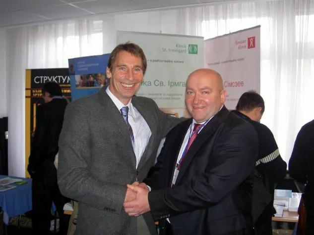 Bild: Ärztlicher Vortrag in der Ukraine – Rehabilitation dort bisher unbekannt