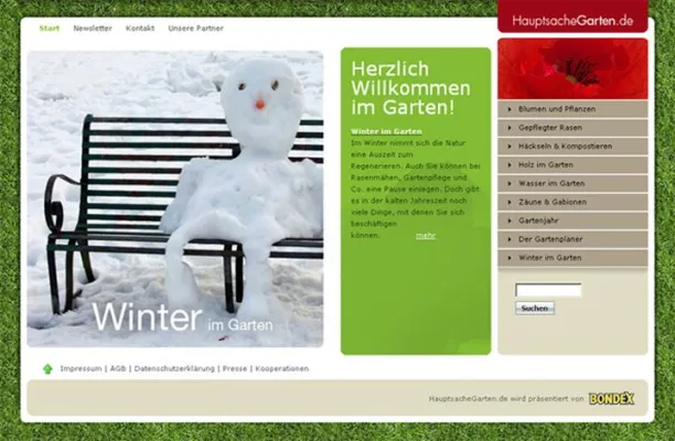 Bild: Winter im Garten