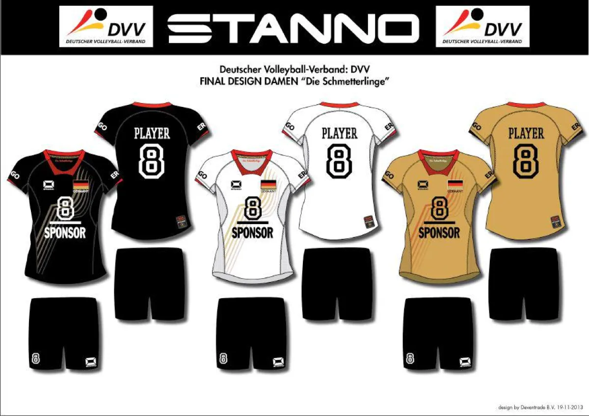 Neue Nationaltrikots Volleyball