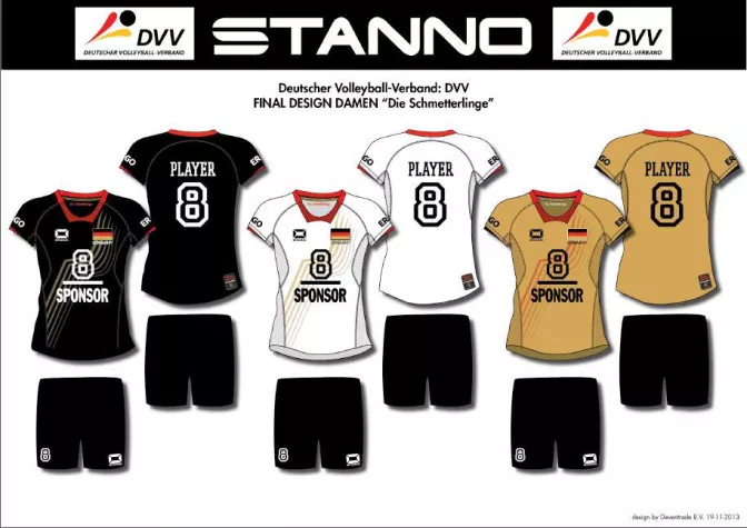 Bild: Volleyball: Erste Siege in neuen Stanno-Nationaltrikots