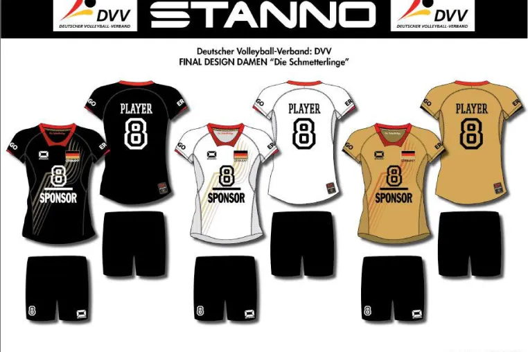 Bild: Volleyball: Erste Siege in neuen Stanno-Nationaltrikots