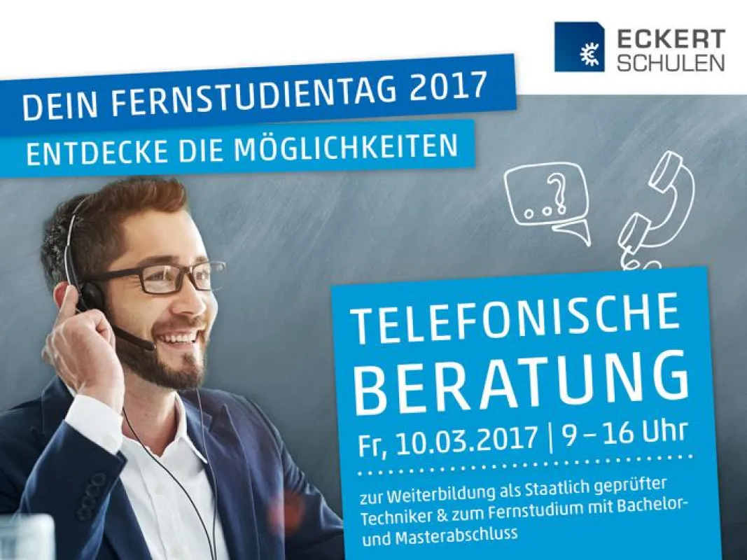 Fernstudientag 2017: Individuelle Telefonberatung zur Weiterbildung zum Staatlich geprüften Technike