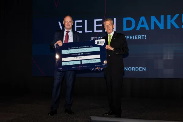 Bild: Casino SH sammelt bei 30-Jahr-Feier rund 38.000€ für die Tafelstiftung Schleswig-Holstein-Hamburg