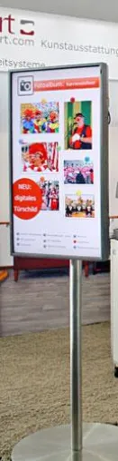 Bild: Produktneuheit Digitaler Begrüßungsmonitor sorgt für großes Interesse auf der ALTENPFLEGE 2012