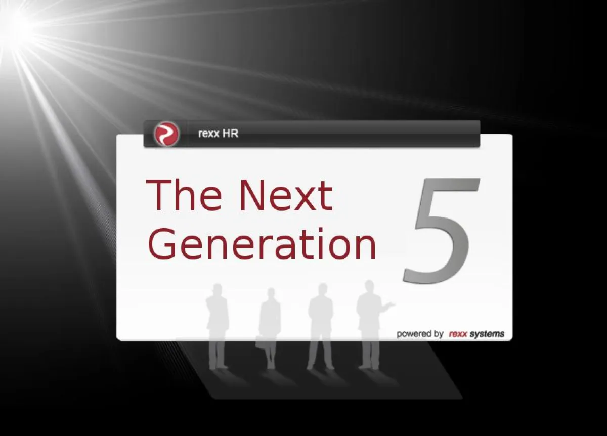 rexx HR 5 - Talent Management Next Generation