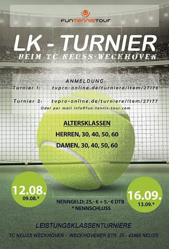 Flyer von Fun Tennis Tour