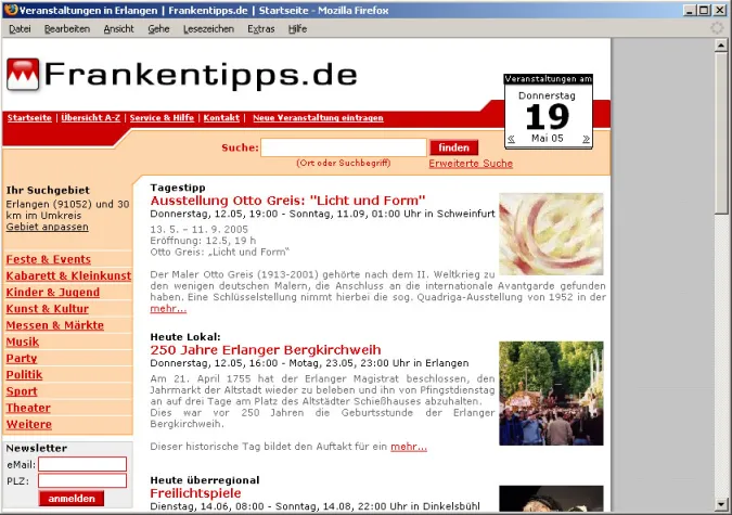 6 Monate Frankentipps.de: Das neue Veranstaltungsportal sorgt für immer mehr Begeisterung in Franken Bild: 6 Monate Frankentipps.de: Das neue Veranstaltungsportal sorgt für immer mehr Begeisterung in Franken