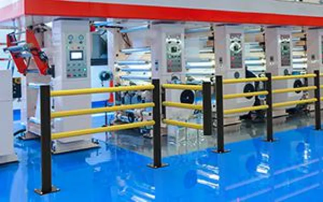 Bild: Sicherheitsgeländer d-flexx DELTA mit Schwingtür JULIET