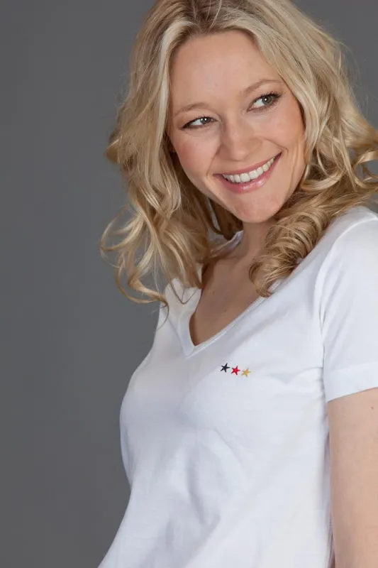 Deutschland Shirt Damen weiß
