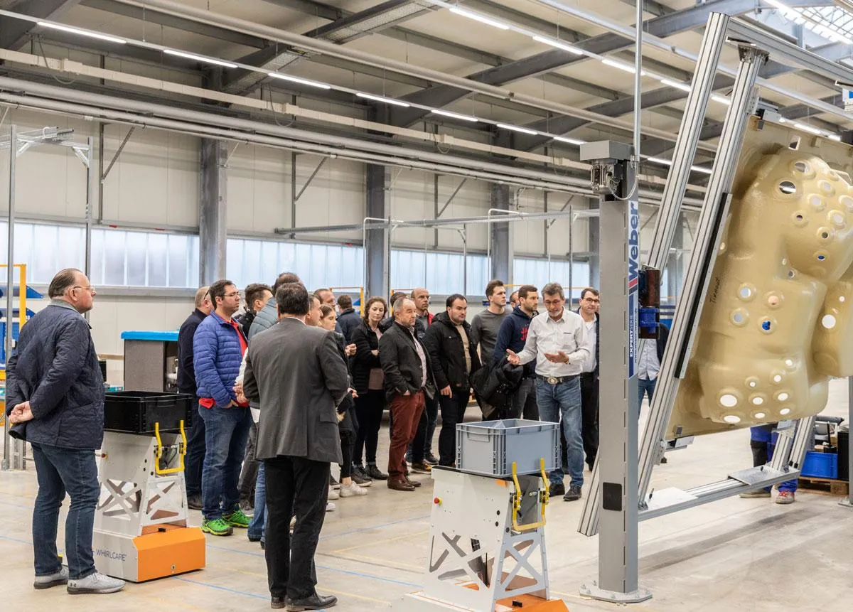 Ein Rundgang durch die Whirlcare-Produktion gehörte ebenfalls zum Programm.