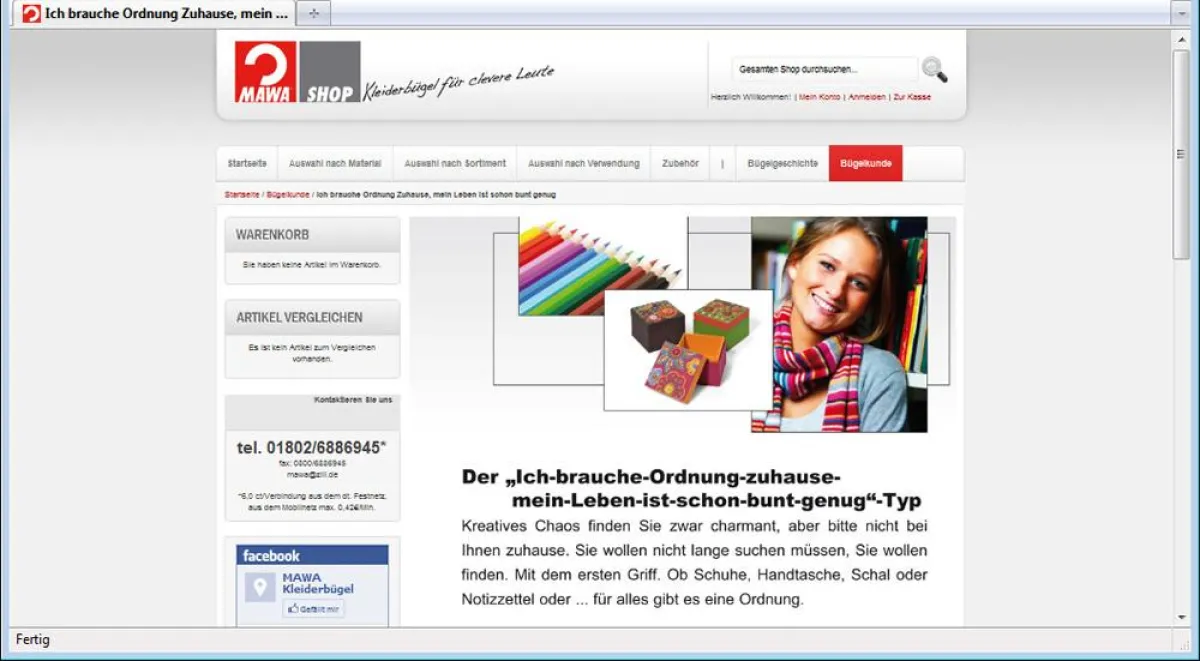 Ein Beispiel für die unterschiedlichen Charaktere in der „Bügelkunde