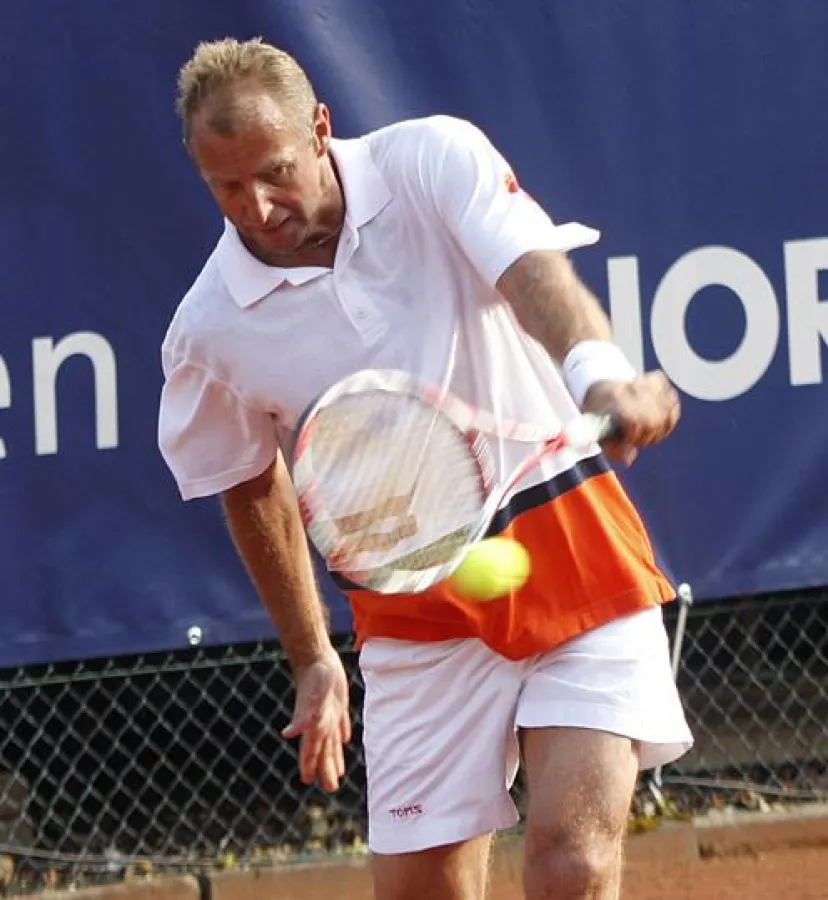 Sandplatz-König Thomas Muster spielt im Juni in Braunschweig. Foto: Veranstalter