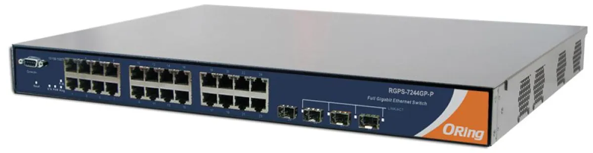 Jetzt bei Acceed: PoE-Gigabit-Switch RGPS-7244GP-P von ORing