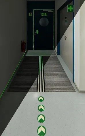 Neu: Sicherheitsmatten-System Safe Clean TREND - intensiv reinigendes Mattensystem mit Nachleuchtfunktionen Bild: Neu: Sicherheitsmatten-System Safe Clean TREND - intensiv reinigendes Mattensystem mit Nachleuchtfunktionen