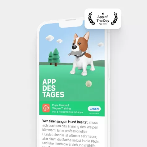 Pupy wird Apple's "App of the day" Bild: Pupy wird Apple's "App of the day"