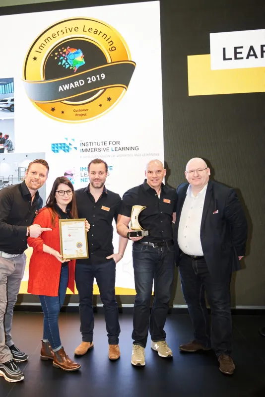 innovation mecom bei der Preisverleihung auf der Messe LearnTec 2020 in Karlsruhe